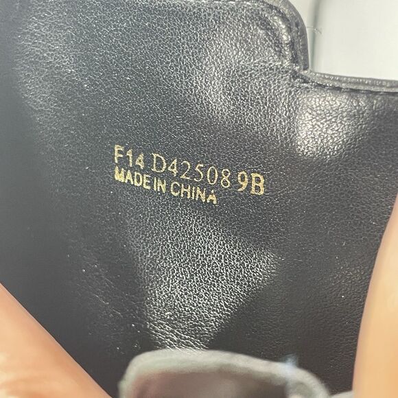 Cole Haan Elinor Side Zip Short Boot Black Leather Sz 9 Heel - Picture 7 of 10